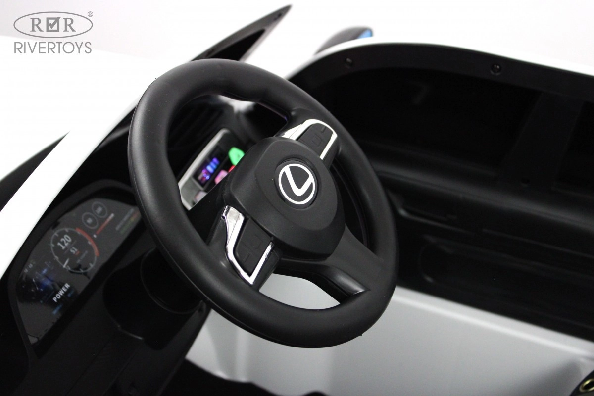 Детский электромобиль RiverToys Lexus 570 E555EE белый u5fl32rb7muvcvgnlsnzxii6306l26ey