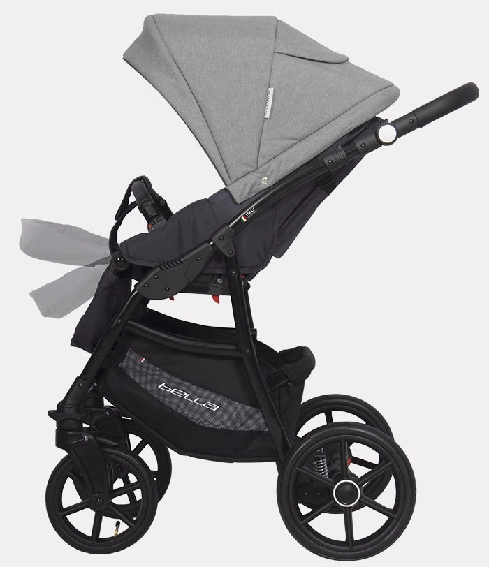 Детская коляска Riko Basic Bella 2 в 1 01 серый-графит o4hsv3edvij8ejchgjydry8uqugp281t