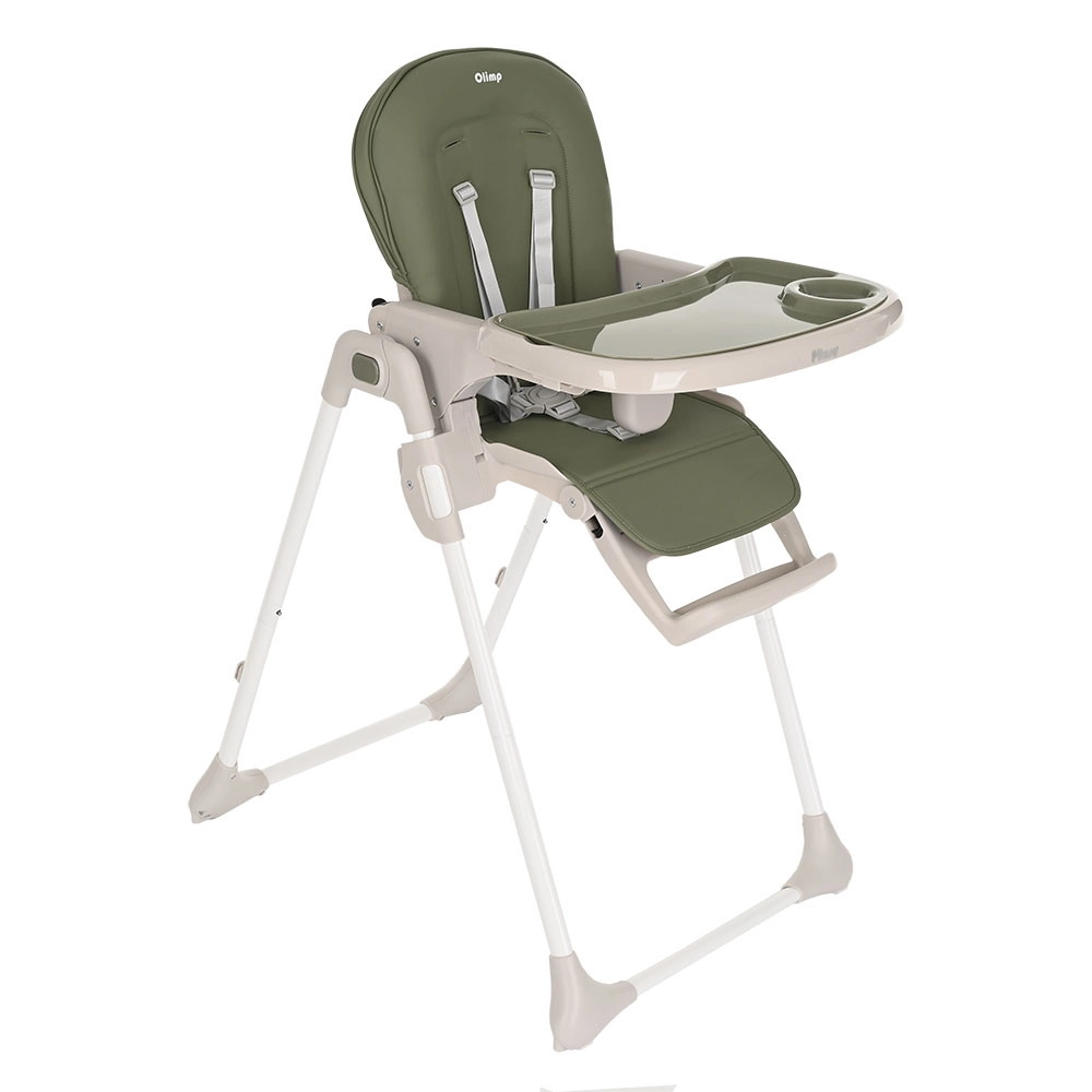 Детский стул для кормления Pituso Olimp, Eco-кожа, вкладыш Dark Green/Темно-зеленый e45s5359bzhajuqd2aup0fadvpzx2epv