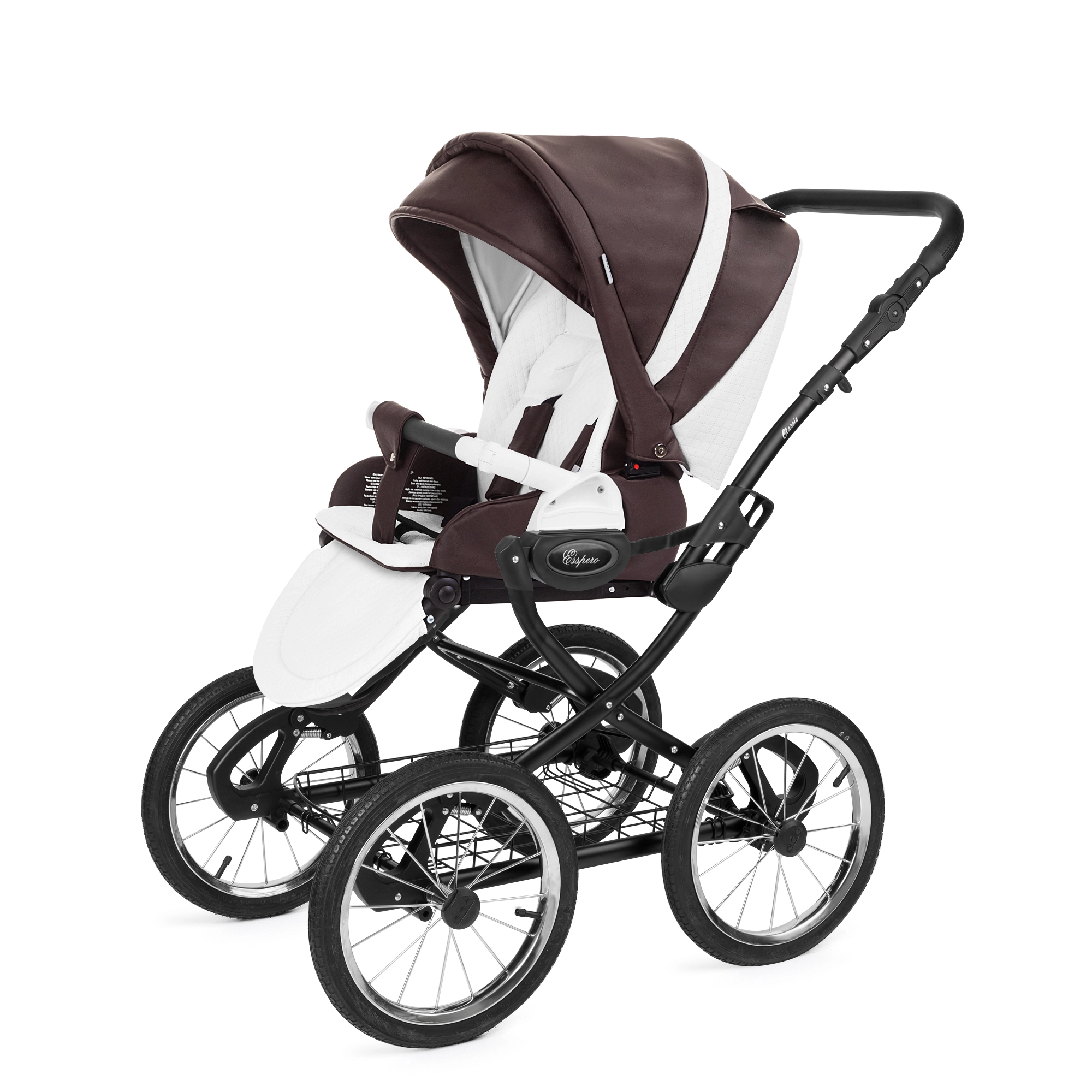 Прогулочная коляска Esspero Grand Classic (шасси Black) Nappa Brown d2c7b350ca2478c4a4f7b77933f4e1a8