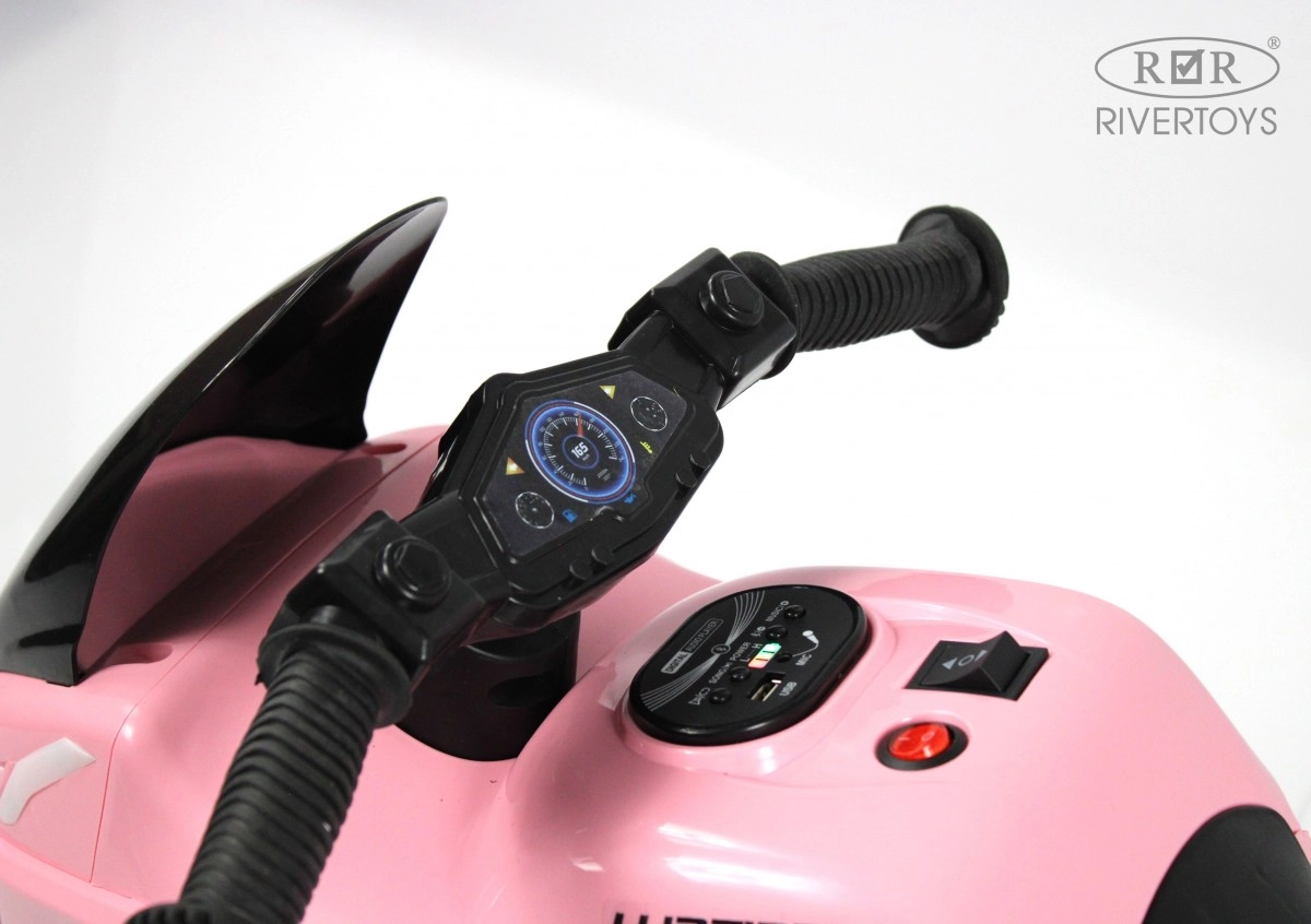 Детский электромотоцикл RiverToys G004GG розовый r483tfbygkg77fxne2lvsh1ghea3auc5