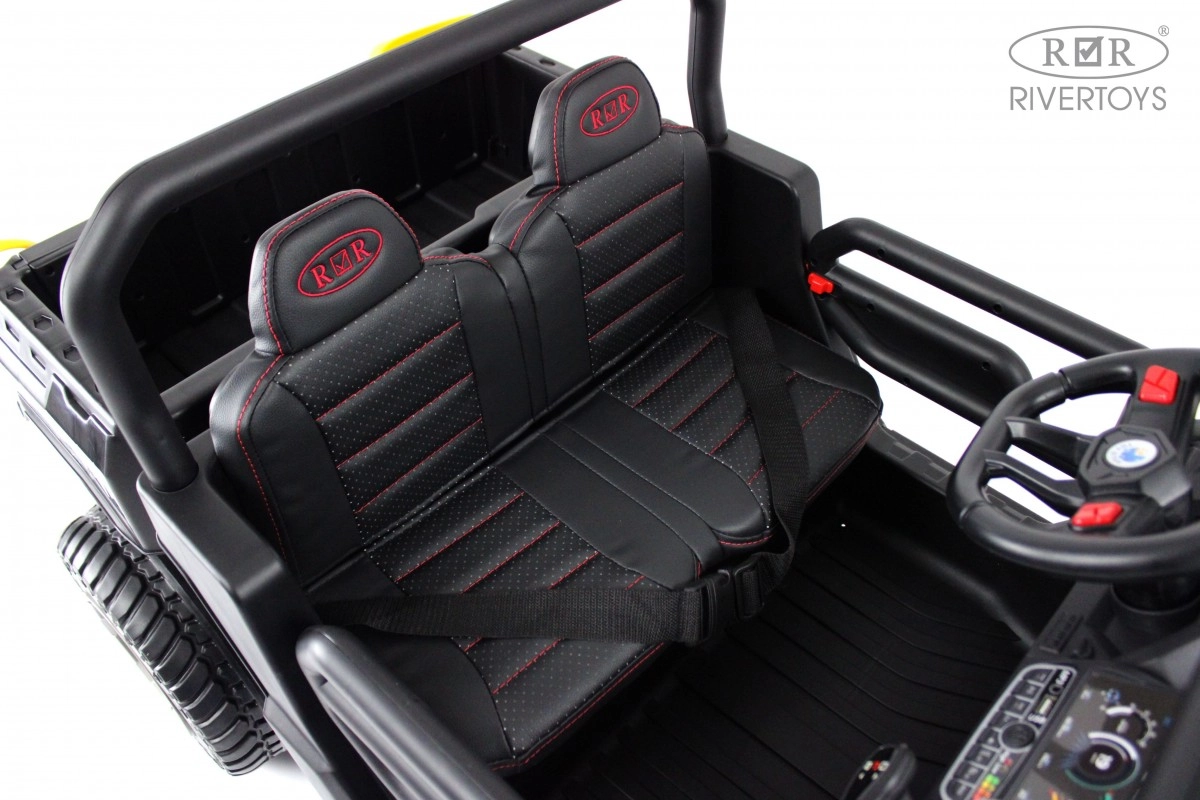 Детский электромобиль RiverToys H005HH черный 6r16azoaczf20gb2ad3mrnll5e34jtm4