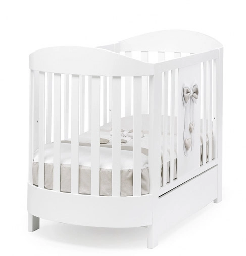 Детская кроватка Erbesi Tato Ovale Белый/Песочный 90e75a4045ba99e0b8f00124990c428b