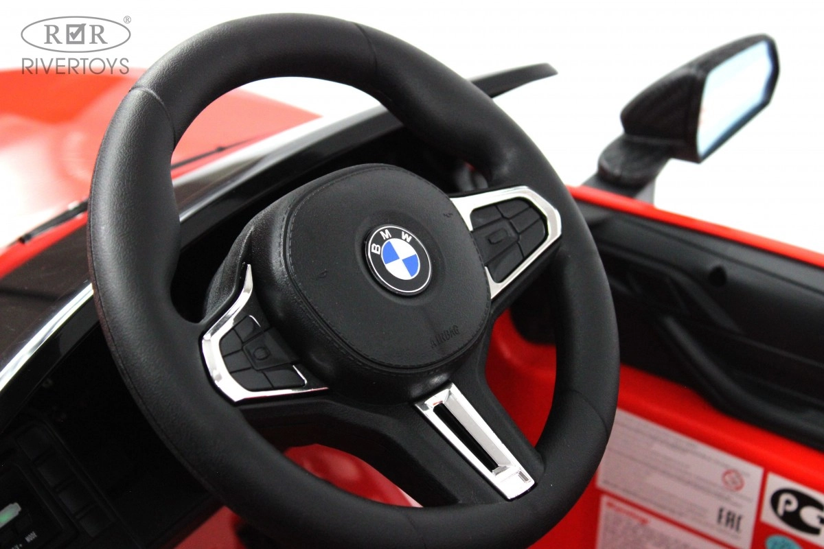 Детский электромобиль RiverToys BMW M4 A004AA красный 5v3q7ezub62d1l7ixuck6axiwn2qiuy2