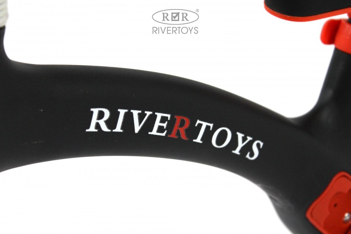 Детский беговел RiverToys HB-001 черный j8zbsaztgtmjcyjv72eywd2aphn9y5rb