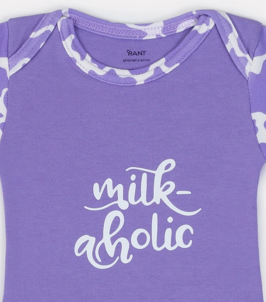 Боди Rant Milk-Aholic с коротким рукавом 6281 62 Violet n5xb77notcjx685diyp11b4042zo3xbr