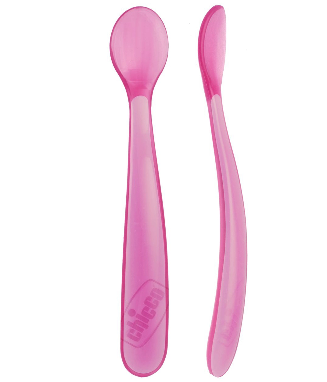 Ложка Chicco мягкая, силиконовая, 6+ мес, 2 шт розовый vc33fuv3lyre7uw06ch085cs1xad1u7u