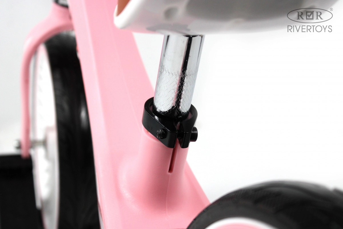 Детский беговел RiverToys HB-007-12 розовый tv27fg6eqhz5aa4nzc79vt1aw27c7lx7