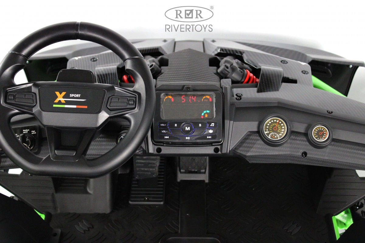 Детский электромобиль багги RiverToys A999AA зеленый dl27mue8khe5por7vidm1p5mdxyhld8v