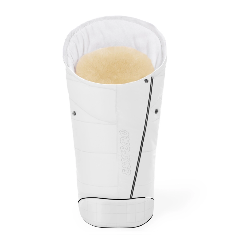 Конверт в коляску Esspero Maris Plus Y (флис + натуральный мех) (Milk)