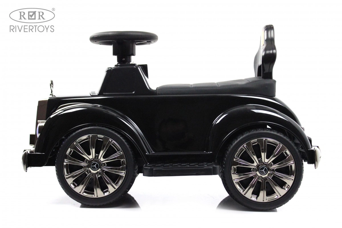 Детский толокар RiverToys Mercedes-AMG 300S G300GG-D с пультом управления черный глянец qo0503xgd7ai07c2qzra6xbf1q8n7den