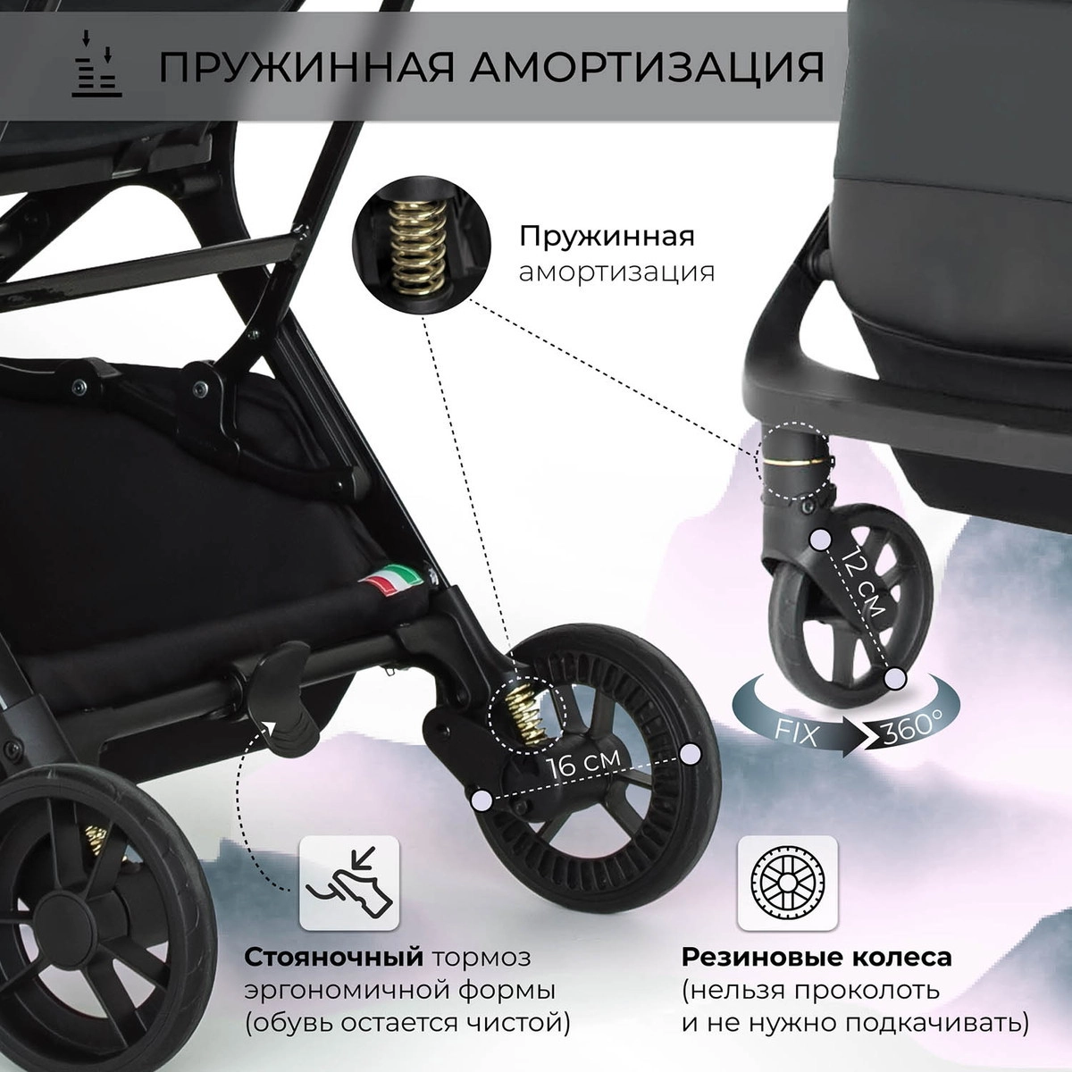 Прогулочная коляска Sweet Baby Aura Grey 74xl98ix57wsqe0oja0evg0dsnxu9t7p