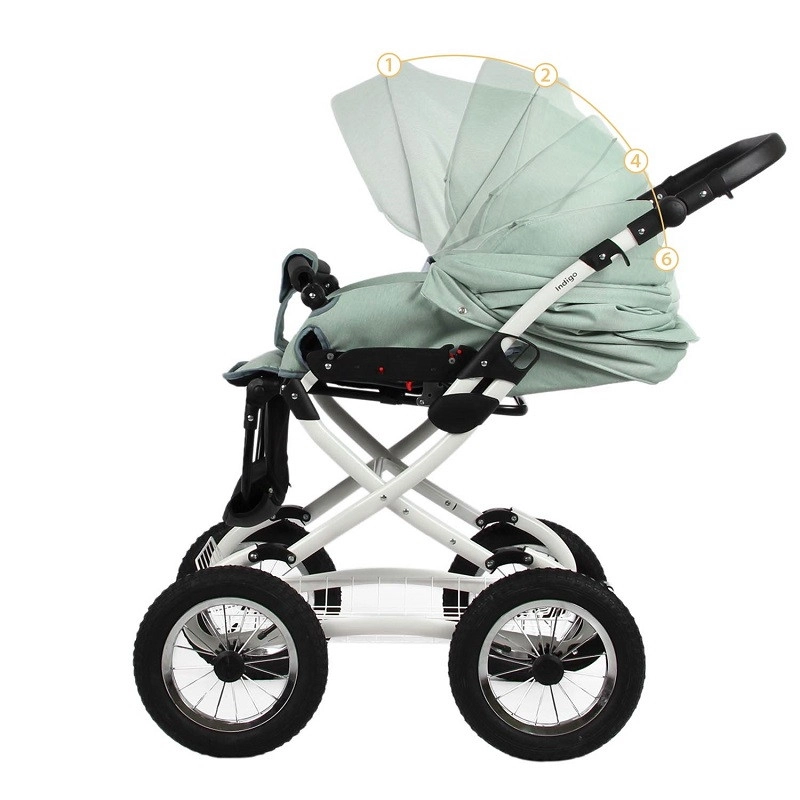 Коляска 2 в 1 Indigo BARBARA Classic шалфей easr5sp1q2cq2xroiadm1l9f2ck0d6r0