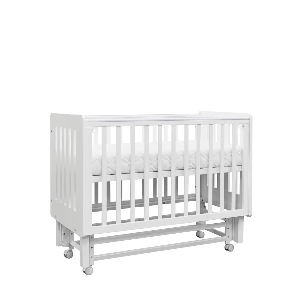 Детская кроватка ANTEMI Mari 120х60 с маятником (Белый)