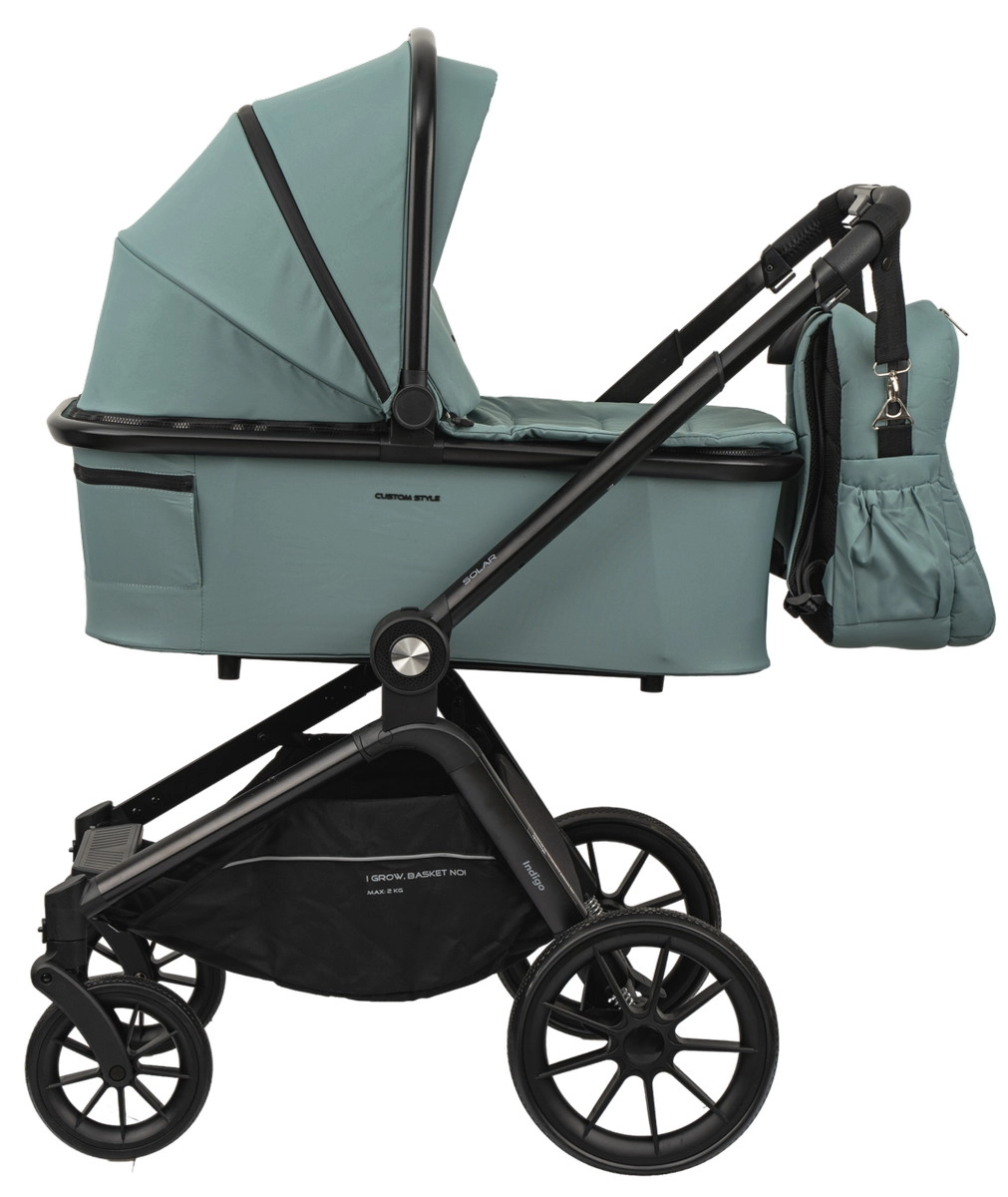 Детская коляска Indigo Solar 2 в 1 зеленый 0lslh2bsnv0kdc0se40xxahr12kk4aj4