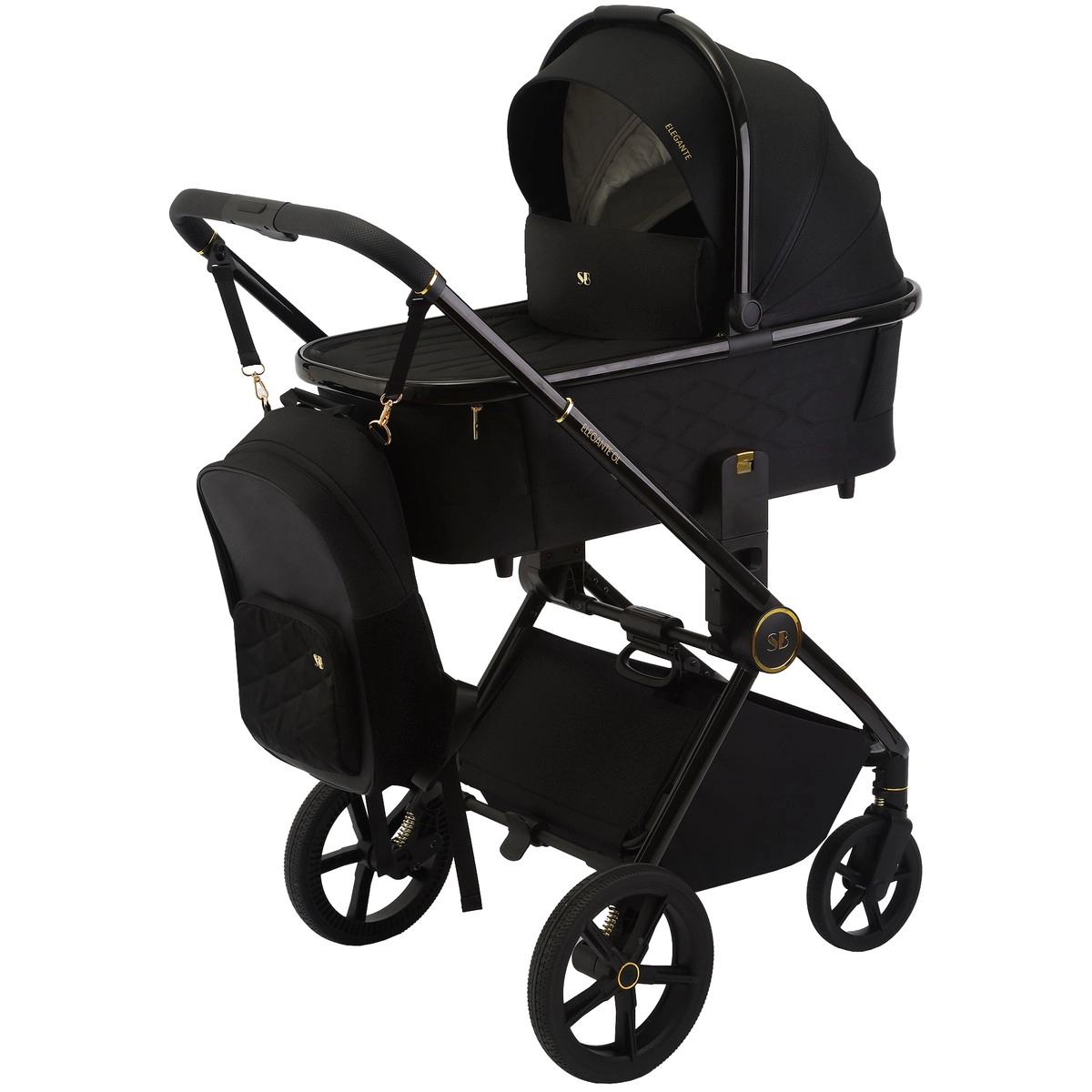 Коляска 3 в 1 Sweet Baby Elegante GL Black 7co3a52h3u85e213srv20cyppja7282o