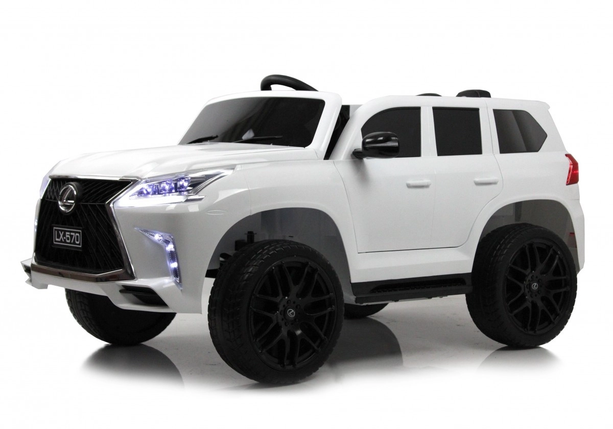 Детский электромобиль RiverToys Lexus 570 E555EE белый 7xsc4gbcigxfa5gn2www6cp9iashze57