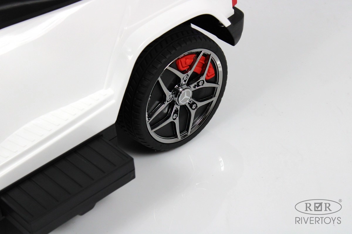 Детский толокар RiverToys Mercedes-Benz G63 Z001ZZ-B белый бриллиант vii3ei3zh6zz3vgbsu7iot2tgzjjtfgc