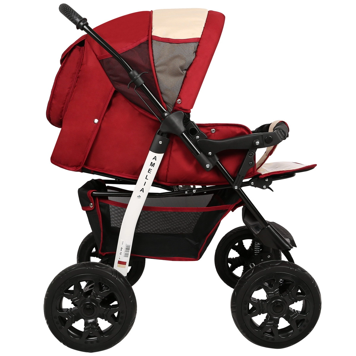 Прогулочная коляска Alis AMELIA I  красный+бежевый cetupl69eb26rix6d5byzkh698u50jdu