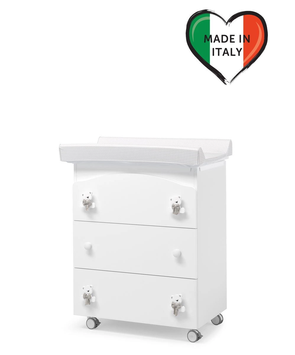 Пеленальный комод Erbesi Tato Белый/Серый lxwpj6bapv3zbtjh9z28wlx6zwsxa2wb