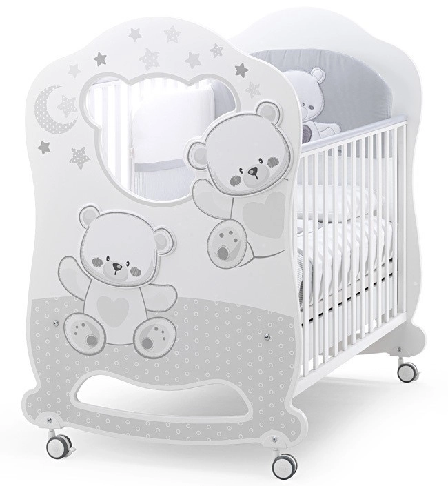 Детская кровать Italbaby Jolie Oblo Белый/Серый joeirfucq0o21lcsqubjhojezsp6sk2g