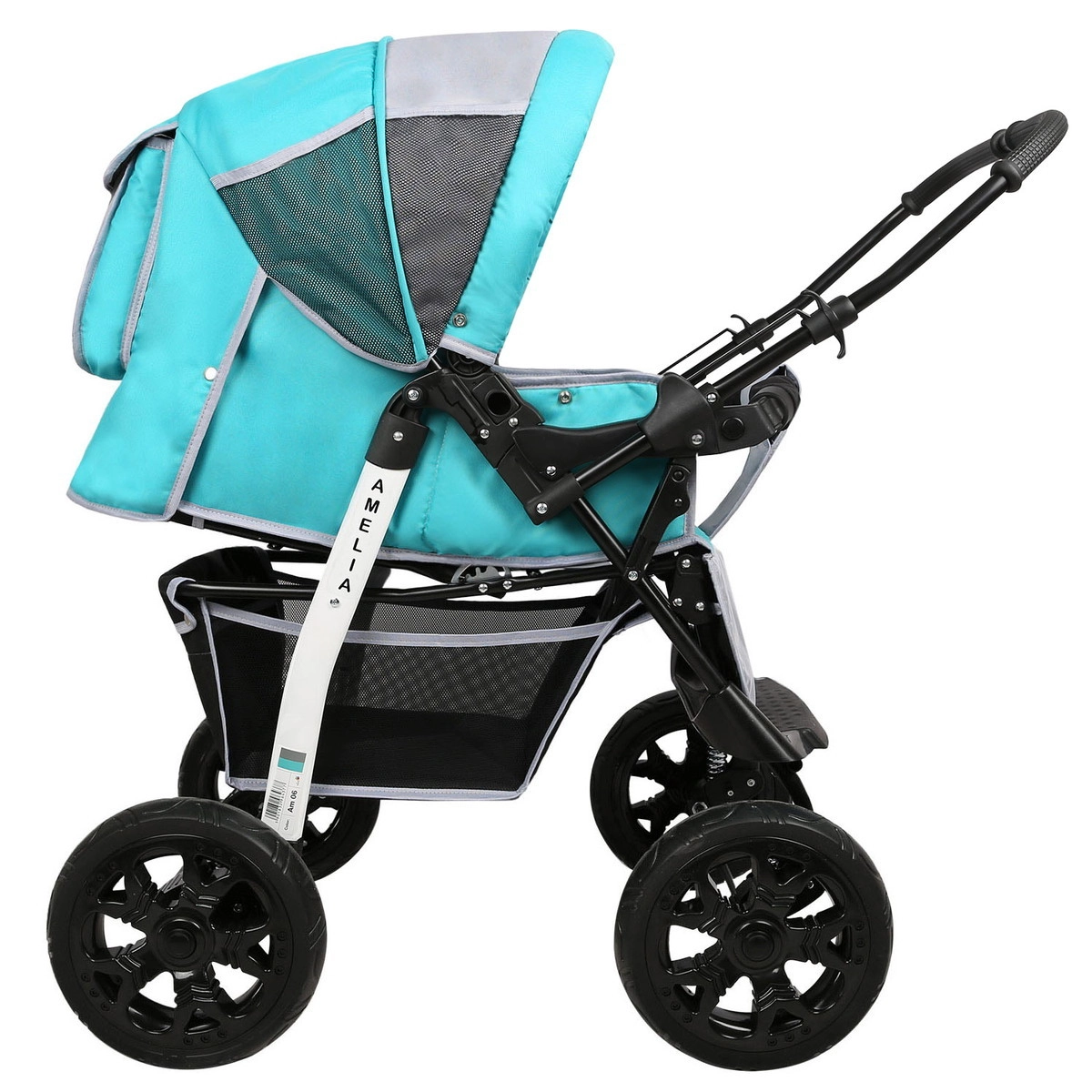 Прогулочная коляска Alis AMELIA I  бирюзовый+св.серый 9ks8keahe0oi2pxvckdwcq69vzp8w2u3