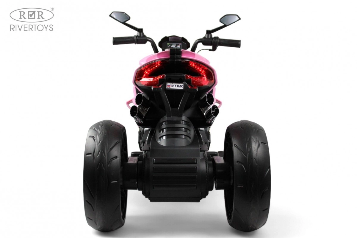 Детский электромотоцикл RiverToys C111MC розовый ply8xt40ep9cm0r8kirqn1et0y4xo3ql