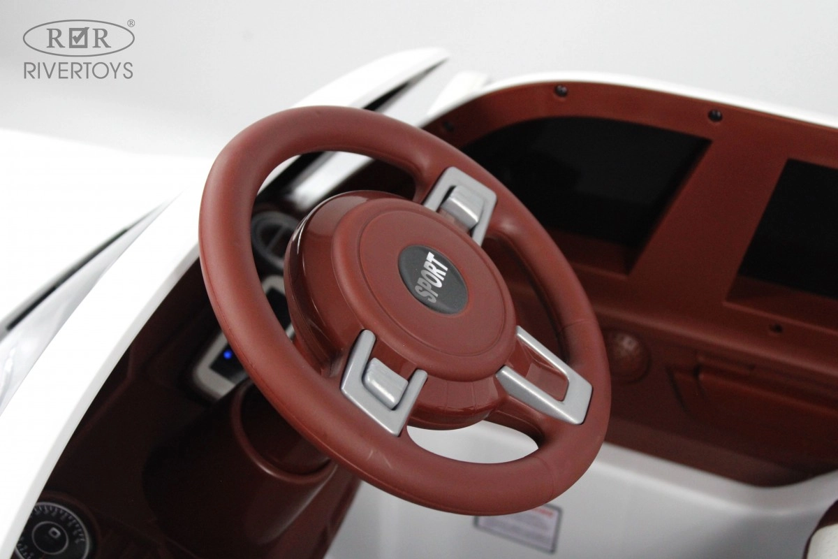 Детский электромобиль RiverToys K111PX белый cr2owjemf69m02b6c2nhpi8rn4zey0ku