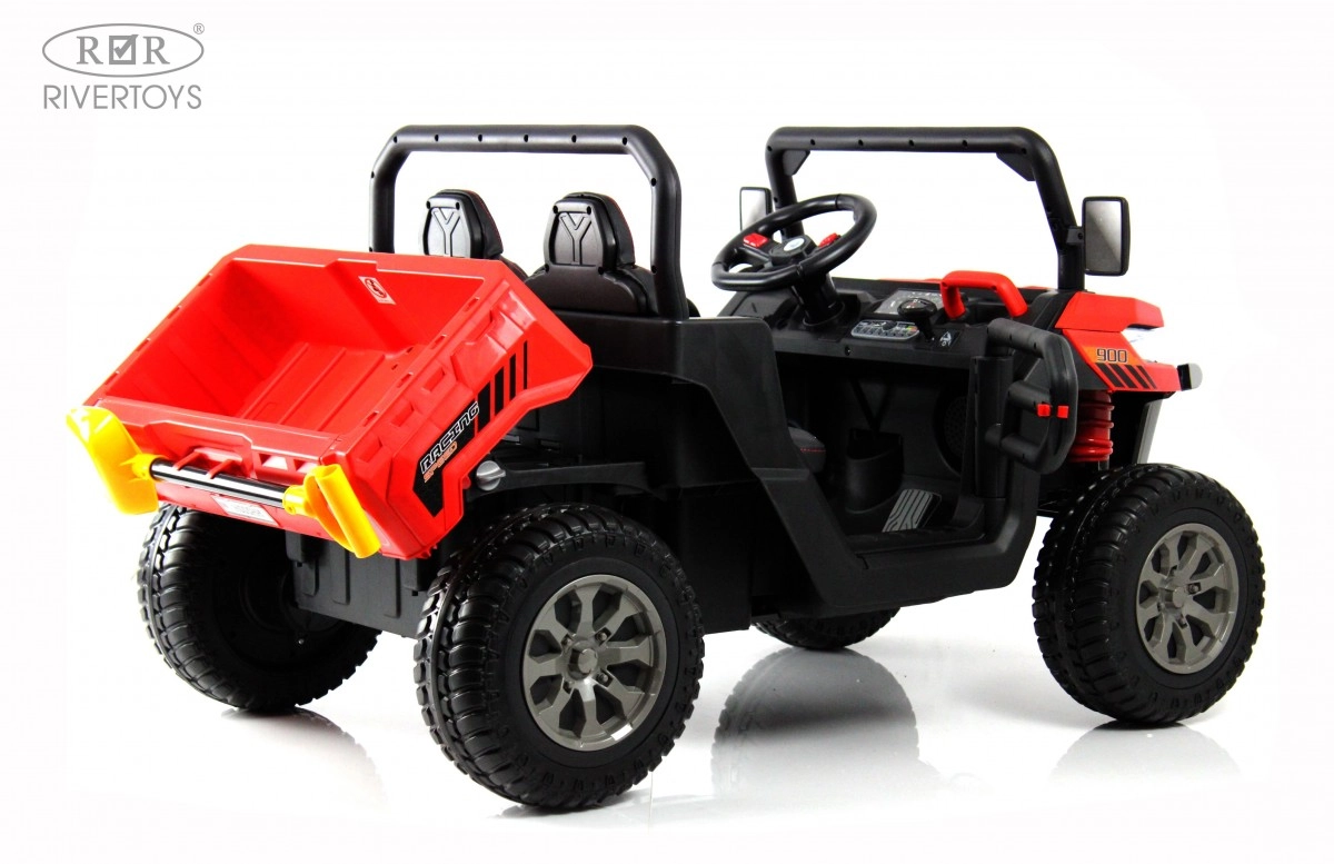Детский электромобиль RiverToys H005HH красный 7mkax9o62xsdy6lqyxzszv7t1z2oodf7