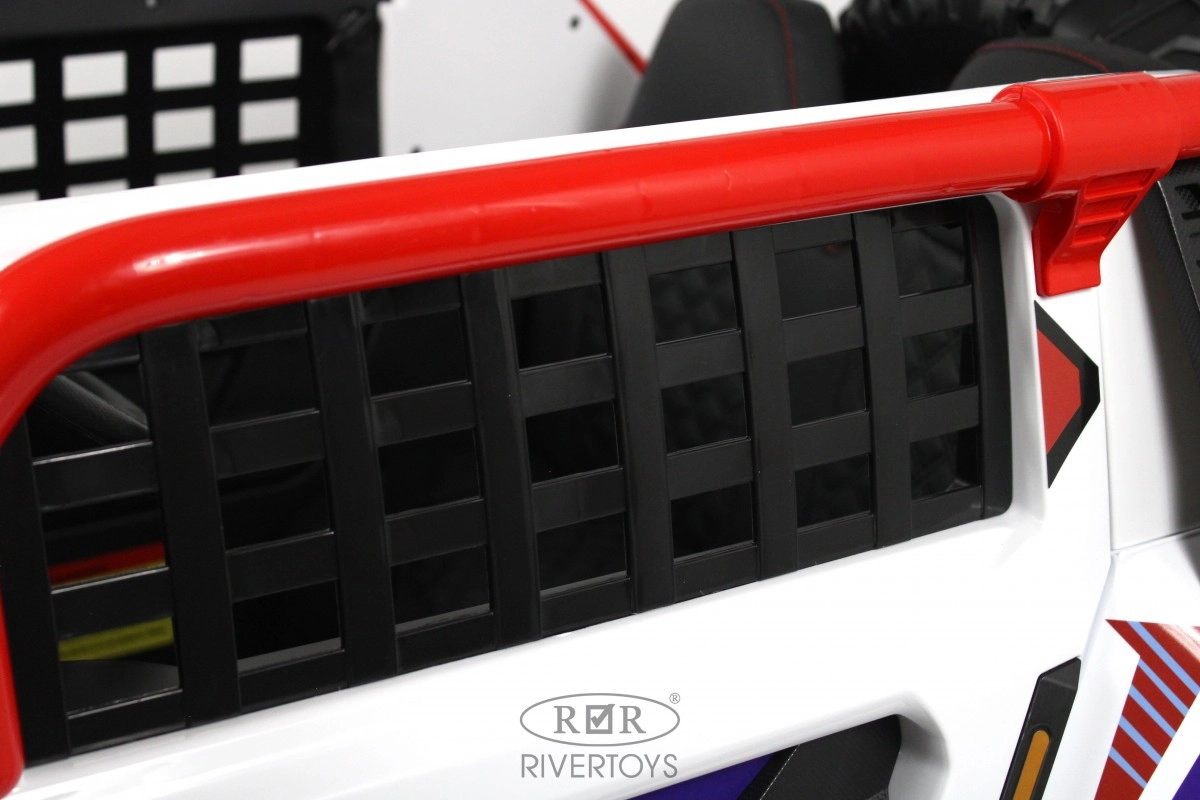 Детский электромобиль RiverToys K007AM белый sr2p69y6g5yrptuglwn87nwgiff56nus