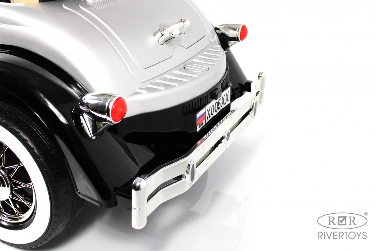 Детский электромобиль RiverToys X005XX черно-серебристый qyn4yuw9k3vz8mq803yjg1u7lt1knq3m