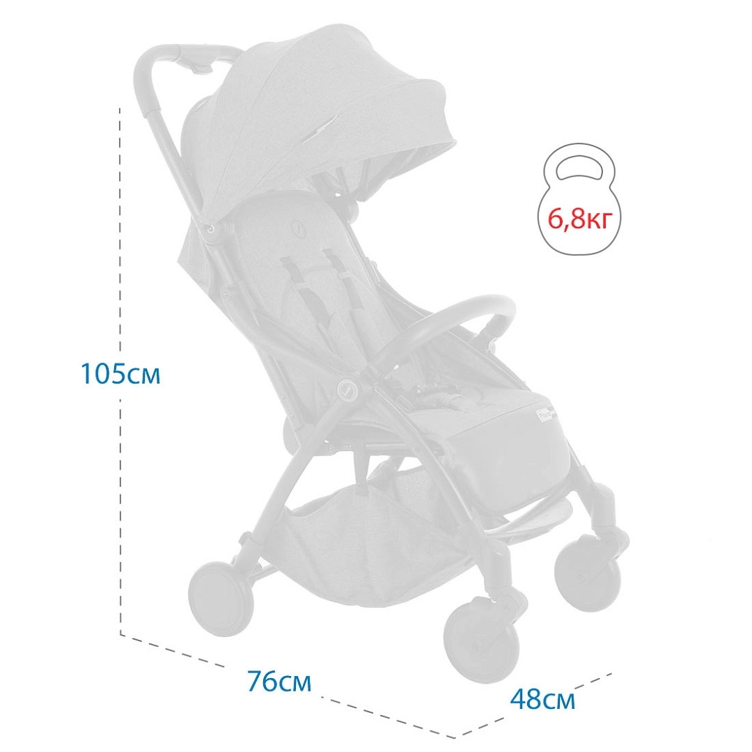 Прогулочная коляска PITUSO SMART BERRY 1zoggk23zq74kv5v28a3671c71ifmodu
