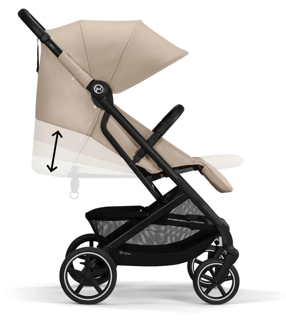 Прогулочная коляска Cybex Beezy Almond Beige с дождевиком и бампером vtuy1ohn2mwpon3skxr8fixpvbxxrrap