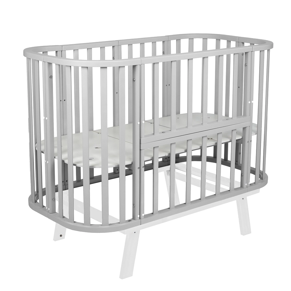 Детская кроватка Sweet Baby Barocco New с маятником Серый/Белый 108135240-detskaya-krovatka-sweet-baby-barocco-new-s-mayatnikom-seriibelii