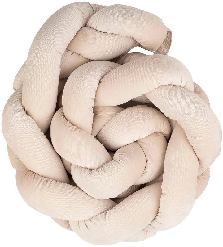 Бампер-коса в кроватку Lepre Velour 210 см (Бежевый)