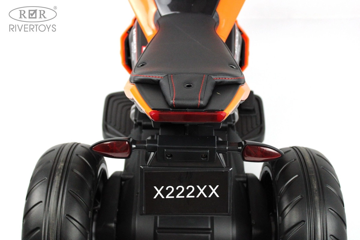 Детский трицикл RiverToys X222XX оранжевый 4mujb2uof4jdw11vwpptfh2kgd3b94fn