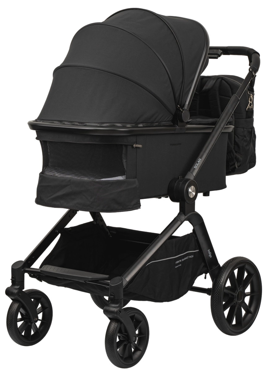Детская коляска Indigo Solar 2 в 1 черный j35dywyth7jyfnc1bihjk8hpasj46f0g