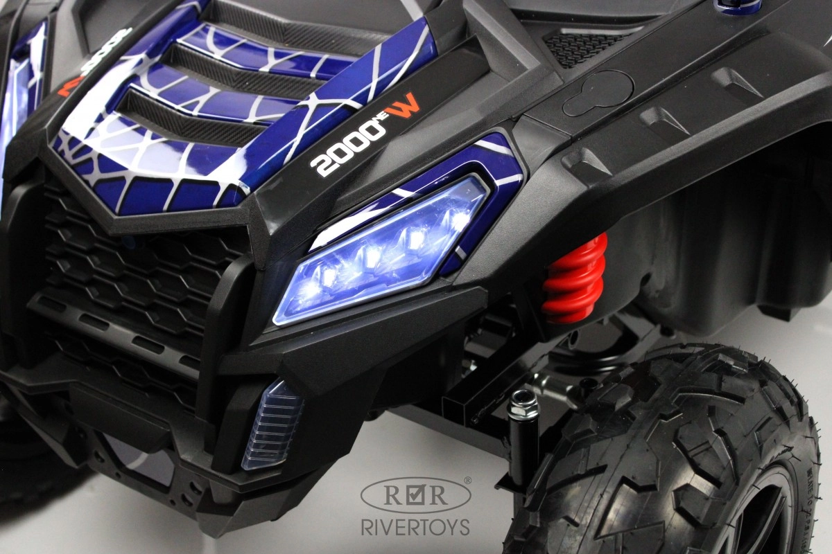 Детский электромобиль RiverToys M222MM синий at4hm6thl45cz4vu41321pt3yui0l5wg