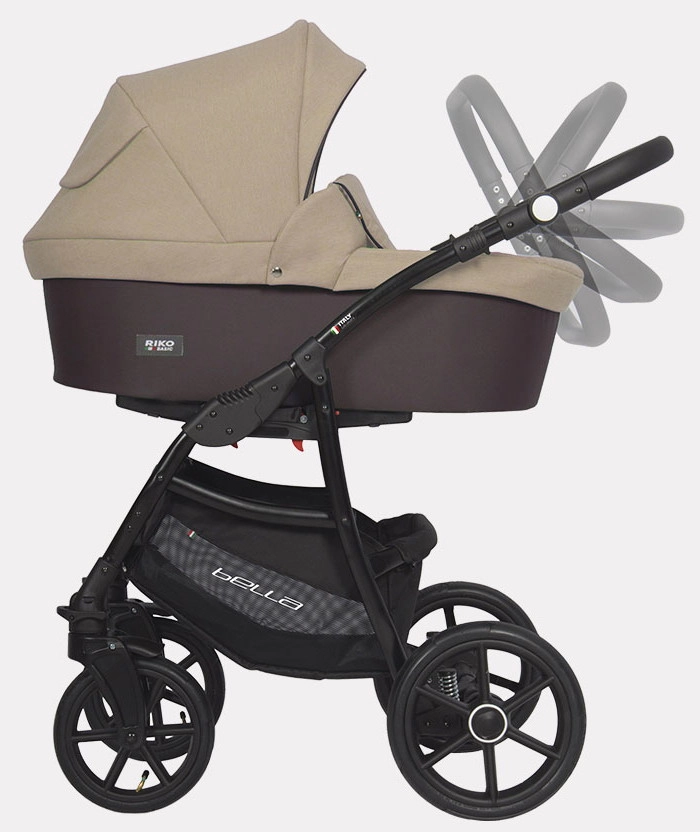 Детская коляска Riko Basic Bella 2 в 1 07 коричневый-бежевый i4w0iv21145zkk5c6piyc1auswoaz2ms
