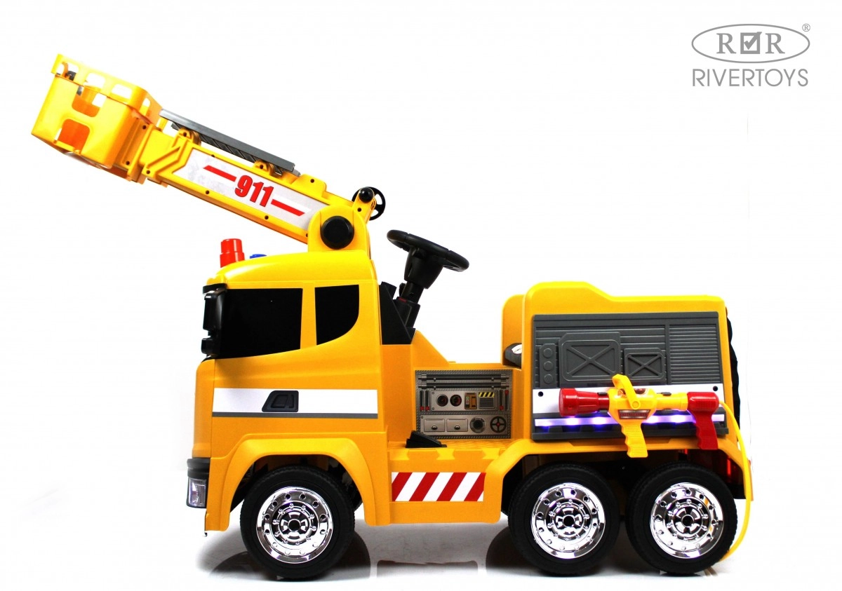 Детский электромобиль RiverToys G001GG жёлтый 48hod286ii9q24fg3trvy15iehw8g5bj