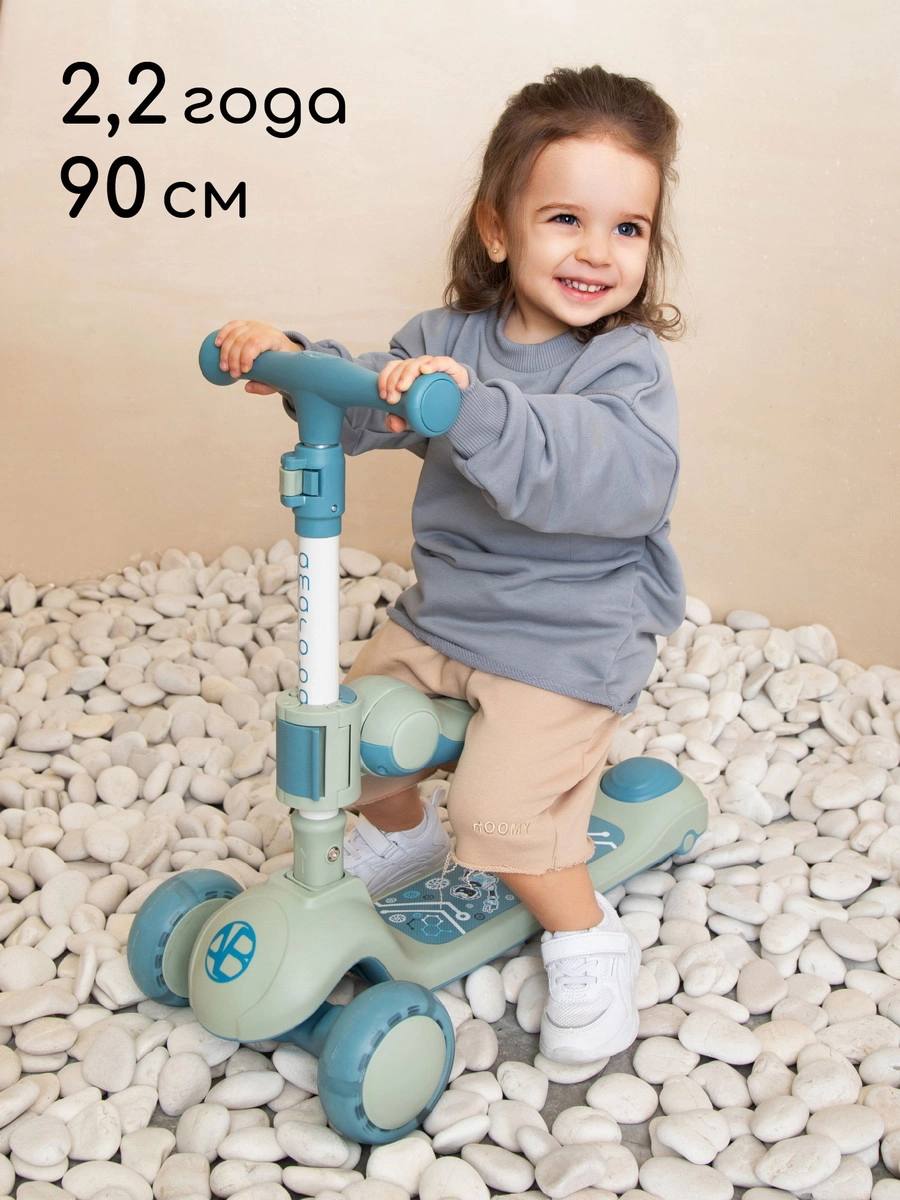 Самокат (кикборд) трехколесный Amarobaby Art Синий d0mixz7g9owqd9kjhripymi4rgn7vy45