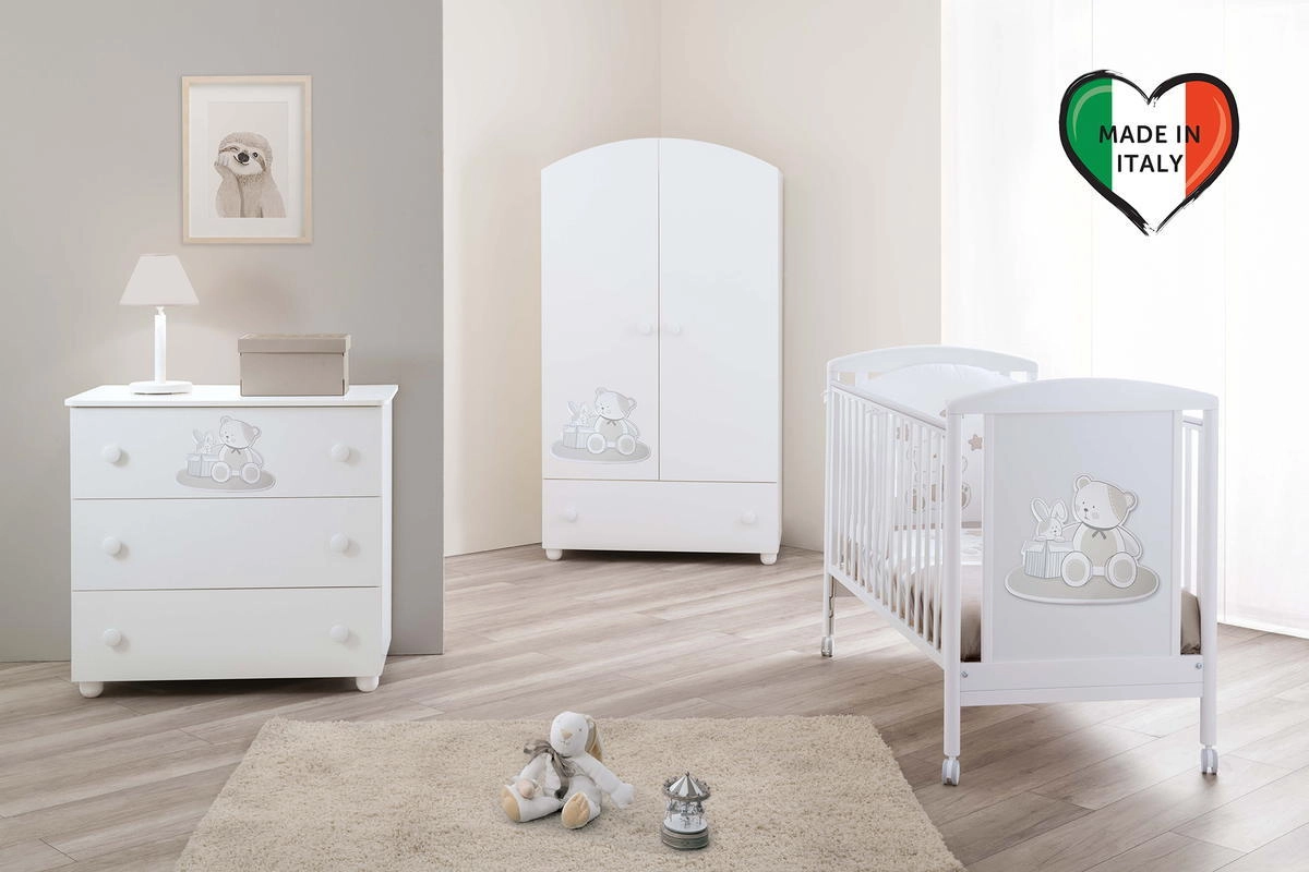 Детская кроватка Pali Lallo 125*65 Белый yq9jbincpkjd0ee7yo2u8w9dmh719sdg