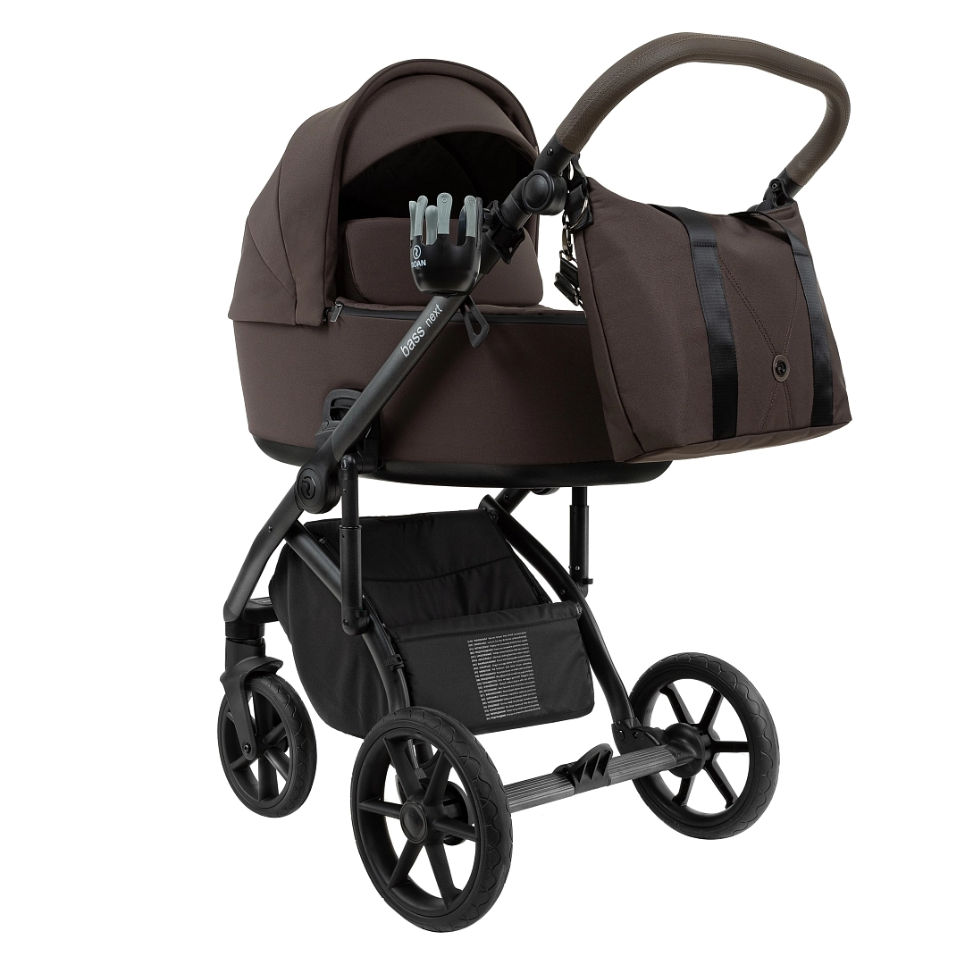 Коляска 2 в 1 Roan Bass Next (Turkish Coffe/Black/руч.Cappuccino)