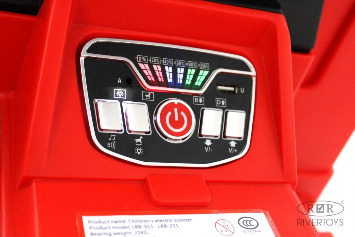 Детский электромобиль RiverToys G002GG красный qzef8437luz1nq3xvezc2f7dcc5j7cgq