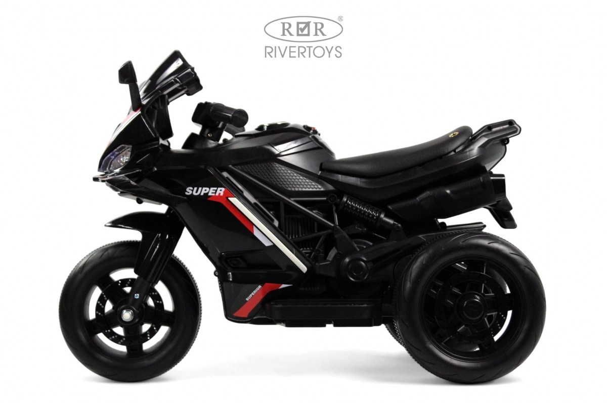 Детский электротрицикл RiverToys K002PX-A черный hrlz74fkwqn72c1cofbqeuj054bfnkux