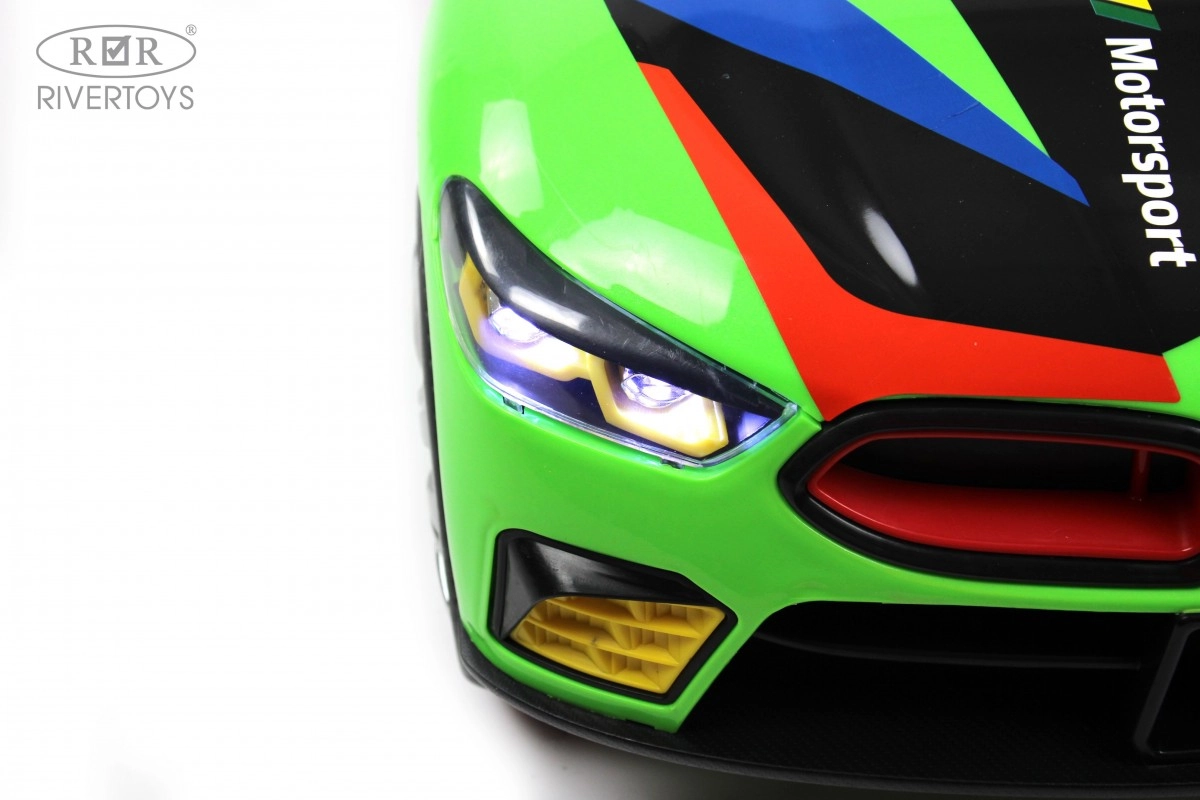 Детский электромобиль RiverToys F444FF зеленый 45e42a9zdv4revmytbr67divakgybczq