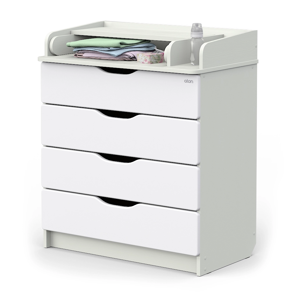 Комод АТОН Сириус-2 WOOD 804 ПВХ с шариковыми направляющими белый премиум 108133773-komod-aton-sirius-2-wood-804-pvh-s-sharikovimi-napravlyayushimi-be