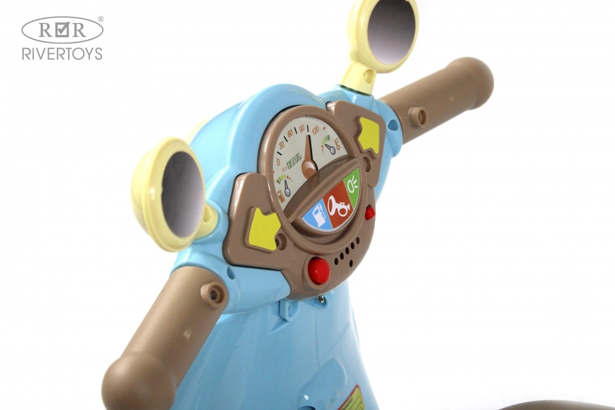 Детский толокар RiverToys G200GG синий h9bw03kp69tr38mfu0arage3j0xd9qf3