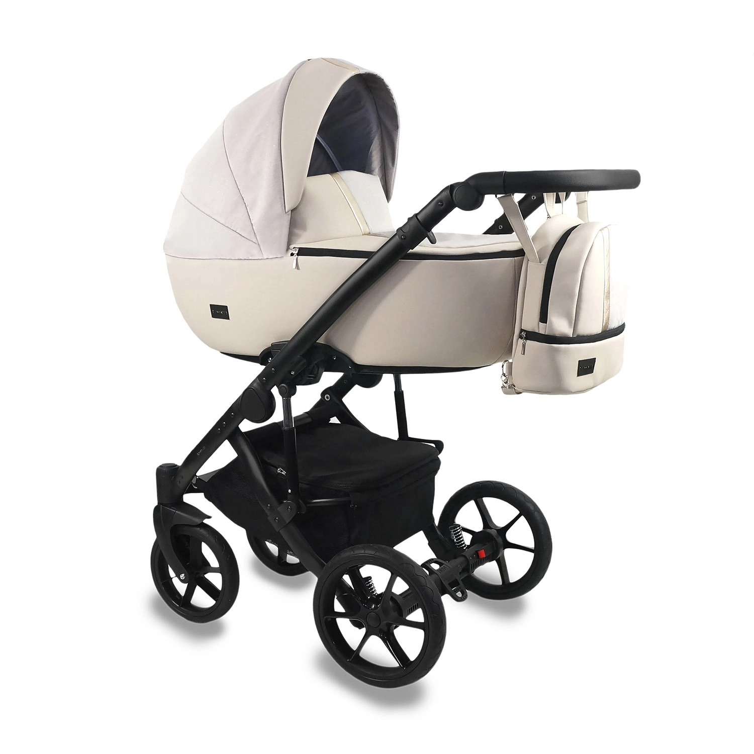 Коляска 2в1 BEXA AIR  св.бежевая кожа+св.бежевый 108133120-kolyaska-2v1-bexa-air--svbezhevaya-kozhasvbezhevii