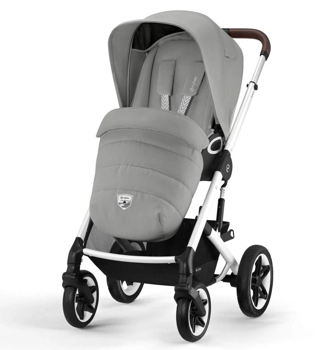 Прогулочная коляска Cybex Talos S Lux SLV (Stone Grey с дождевиком)